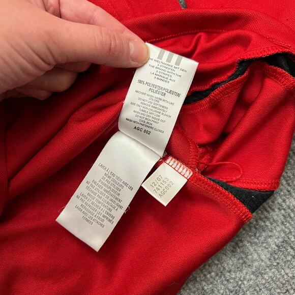 Vintage Adidas Blackhawks LSA Soccer Track Jacket Men Medium Red Full Zip - Picture 9 of 12